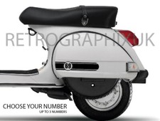 Race Number Stripe fits Vespa