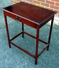 Edwardian antique Arts & Crafts solid mahogany 1 drawer hall console side table