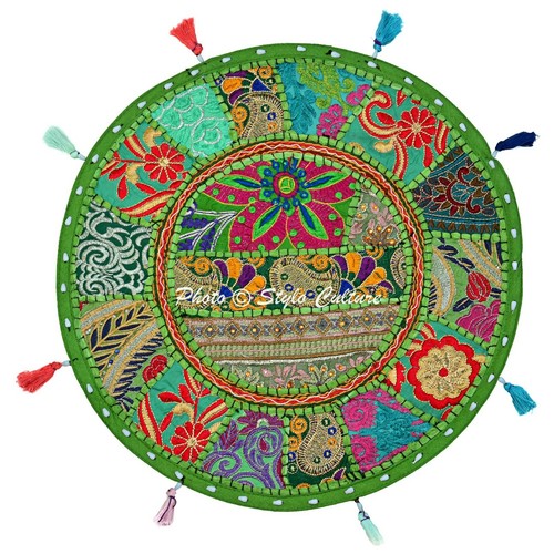 Indian vintage round patchwork - round,