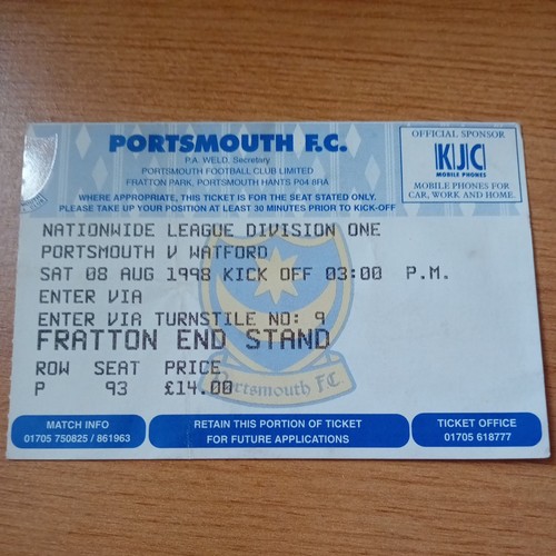 Ticket 1998 1999 - :, 1998/1999