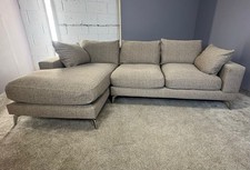 Large beige l shape sofa