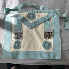 Vintage Masonic Master Mason Leather Apron