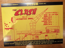 The CLASH Wall Art  Poster Memorabilia punk rock LYCEUM 300 GSM RADIO STRUMMER