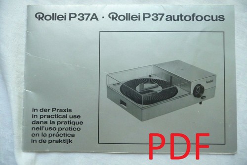 Instructions slide projector