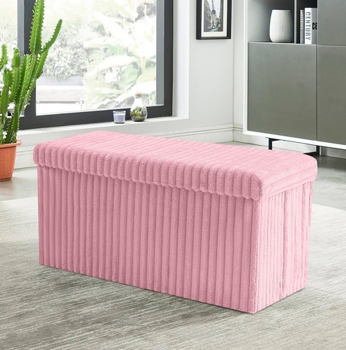 Storage box ottoman foldable - box,