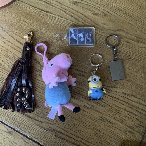 Joblot bag charm key rings - &,