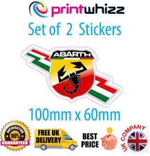 Abarth 2 x 4"  Stickers