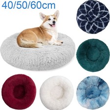 Dog Bed Donut Soft Round Plush