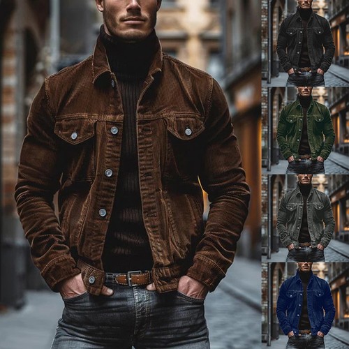 Stylish mens corduroy jacket - mens,