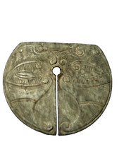 RARE ANCIENT PALE CALEDON JADE