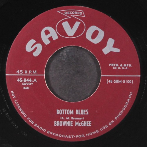 Brownie mcghee bottom blues - brownie, mcghee: