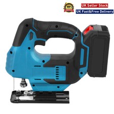 21V Cordless Jigsaw Electric Jig Saw Woodworking Power Tool Rechargeable Battery