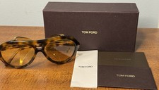 Tom Ford NEUGHMAN FT 0882 Blonde Havana/Light Brown Yellow (53E) Sunglasses