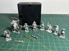 8 Chinese Samurai Military White metal figures, DM ? Unbranded Miniatures.