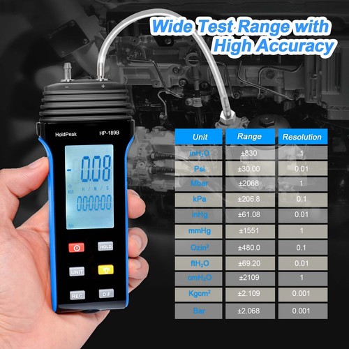 Digital dual port manometer - digital, dual-port