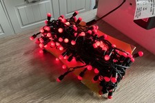 200 Red Berry String Lights, Ultra Bright LED Outdoor/Indoor Use, 19.9 m Length 
