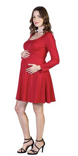 24seven red long sleeve scoop - long-sleeve,