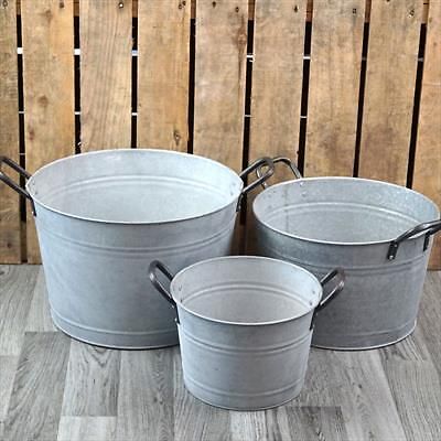 Zinc metal round garden - zinc,