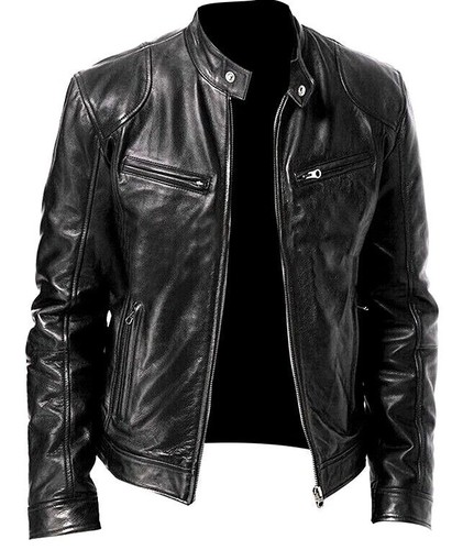 Men motorcycle leather - men's,