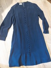 True Vintage 60s Navy Tea Dress Mod Skinhead Girl 70s 40s 20s 30s