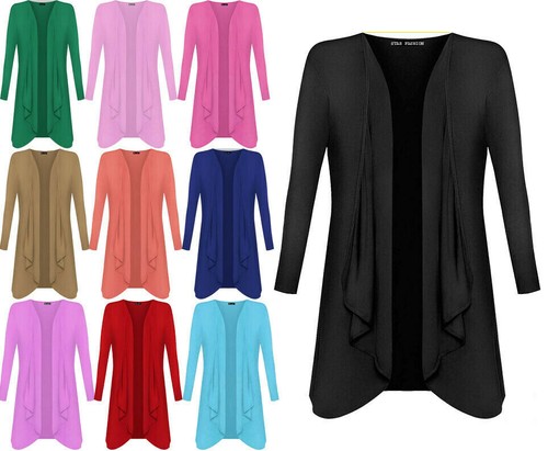 Ladies long sleeve waterfall - long,