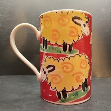 Vintage Dunoon Animal Farm Sheep Stoneware Mug Jane Brookshaw made in England