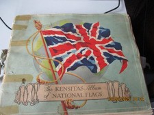 Kensitas Album of National Flags full set of 60 silk flags in album issued 1934
