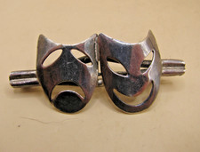 Vintage Silver Brooch - Comedy