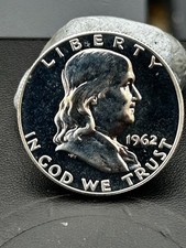 1962 FRANKLIN 90% SILVER HALF