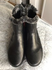 Rieker Tex Black Zip Fasten Warm Lined Chelsea Boot Rieker Size 41 UK 7.5 New