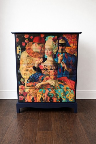 Stag minstrel tallboy chest - tallboy, of