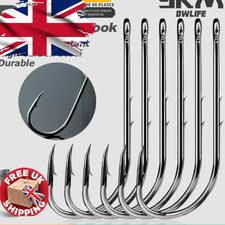 Long Shank Barbed Live Bait Worm Saltwater Tackle UK