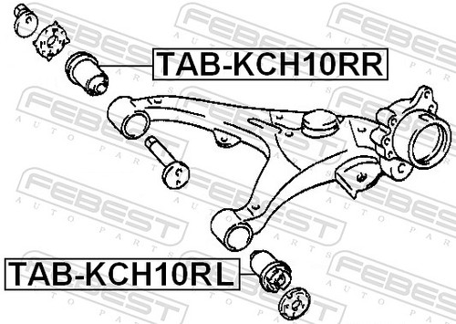 Fits febest tab kch10rr - febest, tab-kch10rr