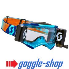 SCOTT FURY WFS ROLL-OFF GOGGLES MOTOCROSS MX ENDURO - ROYAL BLUE / ORANGE
