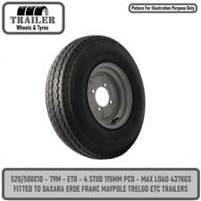 Trailer Wheel Rim & Tyre