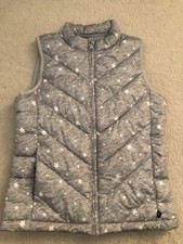 Immaculate Gap girl body warmer gilet grey with stars 12 13 years