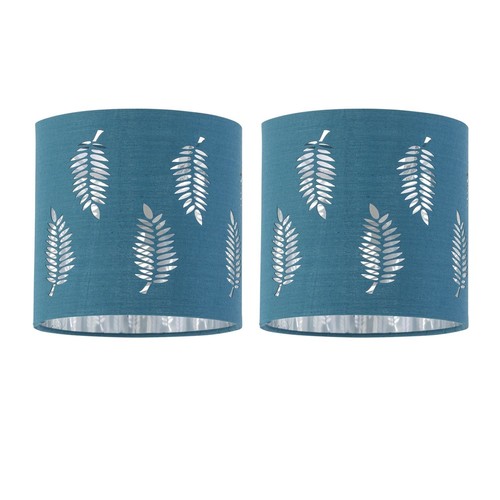 Set teal leaf cut out - set, 2