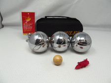 Petanque Boules Set Of Three With Wooden Jack                              JL10