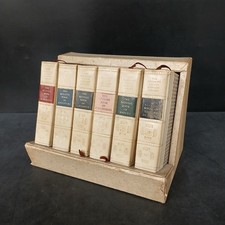 Readers Digest Bedside Library 1958  Vintage Book Set w Wood Shelf Box -CP
