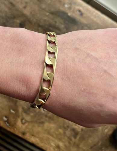 9ct gold bracelet - a, 8.5