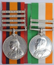 QSA KSA Medals ~ William McPherson ~ Inniskilling Fusiliers ~ From Belfast