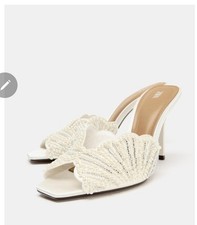 Zara Faux Pearl High Heels