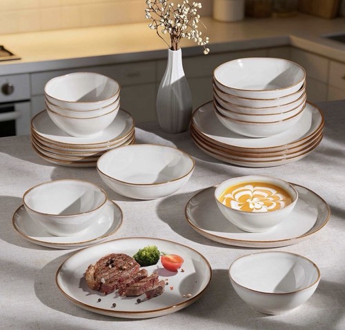 Piece stoneware dinnerware - 18,