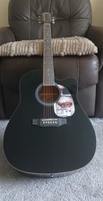 Lady Gaga Signed Monkey Acoustic Full Sized Guitar Genuine Rare Collectable ?