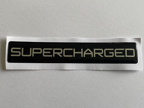 Supercharged boot badge - supercharged,