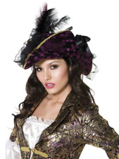 Pirate Hat Ladies Fancy Dress Accessory Deluxe Pirates Hat Adults New