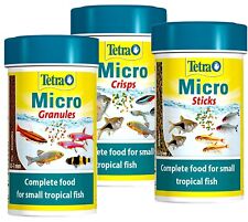 TETRA MICRO GRANULES MICRO STICKS MICRO CRISPS 100ML AQUARIUM FISH FOOD 