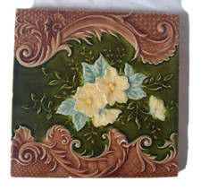 PILKINGTON ART NOUVEAU FLORAL DESIGN 6 INCH TILE (B)