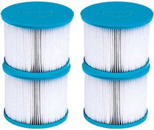 Cleverspa 80Mm X 100Mm Hot Tub Spa Replacement Water Filter Cartridges 4 Pack