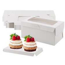 30 PCS 2 Hole White Cupcake